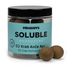 MIKBAITS - Rozpustné boilie Soluble 24 mm 250 ml G2 Krab ančovička asa