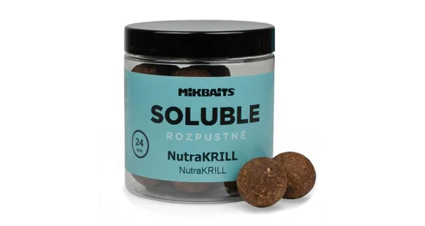 MIKBAITS - Rozpustné boilie Soluble 24 mm 250 ml NutraKRILL