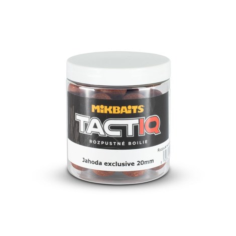 MIKBAITS - Tactiq rozpustné boilie 250 ml - jahoda EXClusive 20 mm