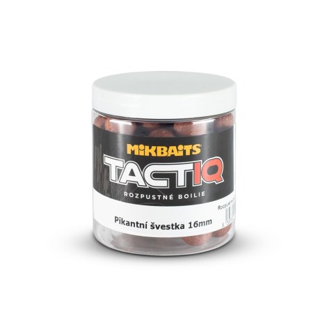 MIKBAITS - Tactiq rozpustné boilie 250 ml - pikantní švestka 16 mm