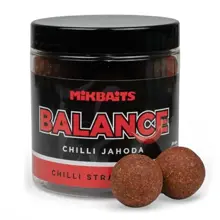 MIKBAITS - Vyvážené Boilie Balance Chilli Chips 24 mm 250 ml Chilli jahoda