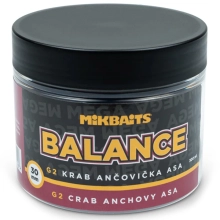 MIKBAITS - Vyvážené boilie Mega Balance Gangster 30 mm 300 ml G2 Krab Ančovička Asa