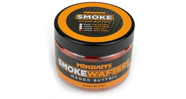 MIKBAITS - Vyvážené boilie Smoke Wafters 14 mm 150 ml Mango Butyric