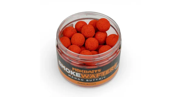 MIKBAITS - Vyvážené boilie Smoke Wafters 14 mm 150 ml Mango Butyric