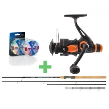 MISTRALL - Feederový set Prut Stratus 3,3 m 60 g + Naviják + Vlasec