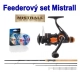 MISTRALL - Feederový set Prut Stratus 3,3 m 60 g + Naviják + Vlasec