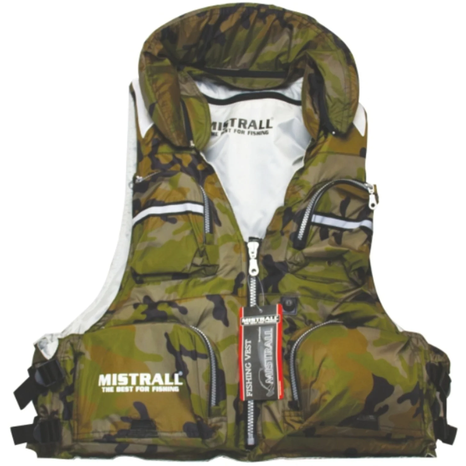 MISTRALL MISTRALL - Plovoucí rybářská vesta X1 maskáč vel. L