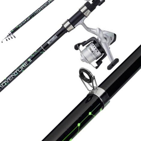 MITCHELL - Set prutu a navijáku Adventure II Tele Strong Combo 3,50 m 50-150 g