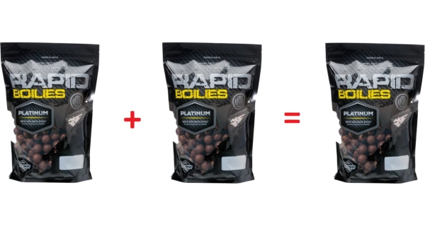 MIVARDI - Akce 2+1 Rapid Boilies Platinum Sea 16 mm 950 g