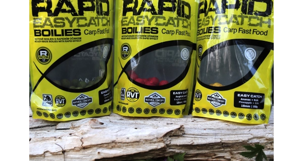 MIVARDI - Boilies Rapid Easy Catch česnek & chilli 950 g 24 mm