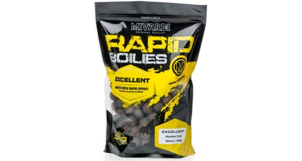 MIVARDI - Boilies Rapid Excellent Monster Crab 20 mm 950 g