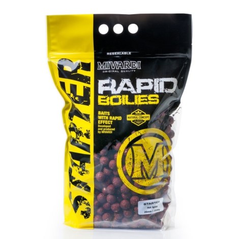 MIVARDI - Boilies Rapid Starter 3,5 kg 20 mm Hot Spice