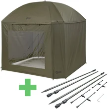 MIVARDI - Deštník Session Umbrella XL + Sada stabilizačních tyčí Hardcore Session Umbrella XL