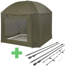 MIVARDI - Deštník Session Umbrella XL + Sada stabilizačních tyčí Hardcore Session Umbrella XL