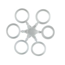 MIVARDI - Elastické kroužky na nástrahy 10 mm - čirá