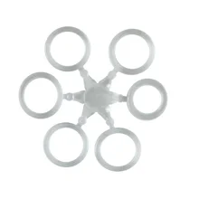 MIVARDI - Elastické kroužky na nástrahy Čirá 10 mm