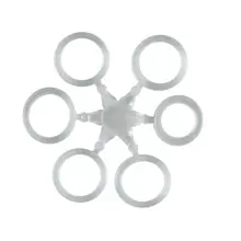 MIVARDI - Elastické kroužky na nástrahy Čirá 10 mm