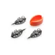 MIVARDI - Krmítko Method Feeder Set QMR Grip L 30 g + 40 g + 50 g + Formička