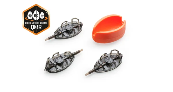 MIVARDI - Krmítko Method Feeder Set QMR Grip L 30 g + 40 g + 50 g + Formička
