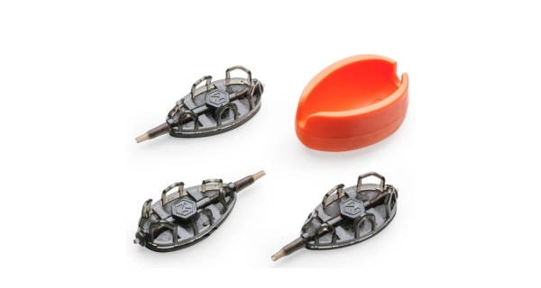MIVARDI - Krmítko Method Feeder Set QMR Grip L 30 g + 40 g + 50 g + Formička