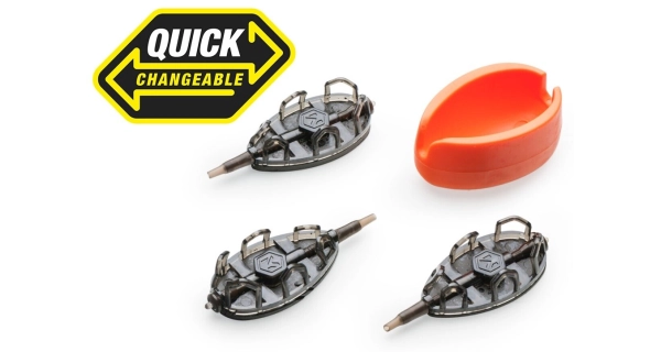 MIVARDI - Krmítko Method Feeder Set QMR Grip L 30 g + 40 g + 50 g + Formička