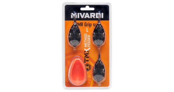 MIVARDI - Krmítko Method Feeder Set QMR Grip L 30 g + 40 g + 50 g + Formička