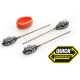 MIVARDI - Krmítko Method Feeder Set QMR Grip L Long 30 g + 40 g + 50 g + Formička