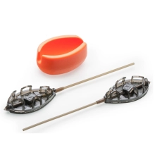 MIVARDI - Krmítko Method Feeder Set QMR Grip XL Long 50 g + 60 g + Formička