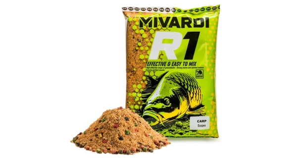 MIVARDI - Krmítková směs R1 Carp 950 g Scopex