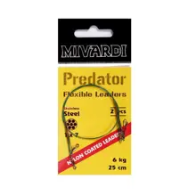 MIVARDI - Lanka na dravce Predator (obratlík + karabinka) 2 ks 45 cm 12 kg
