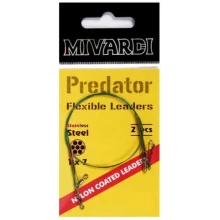 MIVARDI - Lanka na dravce Predator (obratlík + karabinka) 2 ks 45 cm 12 kg