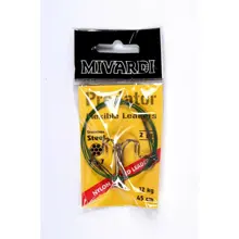 MIVARDI - Lanko na dravce Predator Obratlík + trojháček 35 cm 9 kg 2 ks