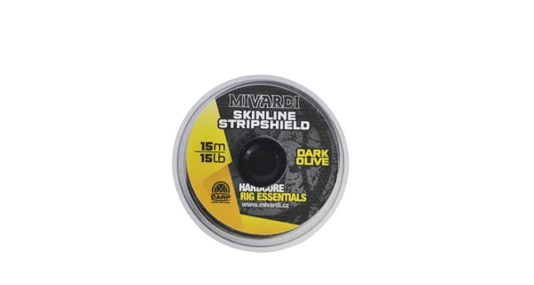 MIVARDI - Návazcová šňůrka Skinline Stripshield 15 m/25 lb Dark olive