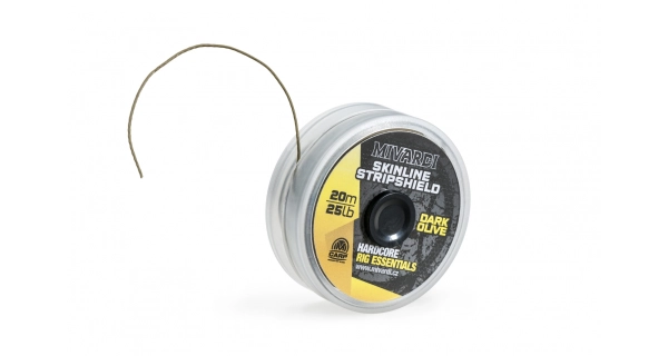 MIVARDI - Návazcová šňůrka Skinline Stripshield 15 m/25 lb Dark olive