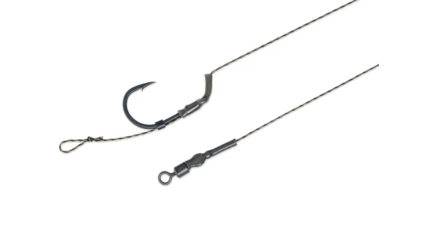 MIVARDI - Návazec Classic Boilie Rig Easy s obratlíkem vel. 2 Camo