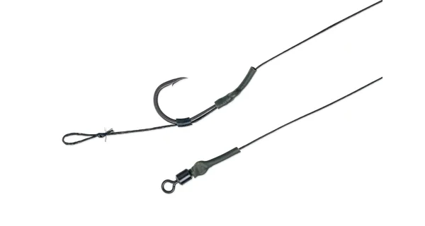 MIVARDI - Návazec Classic Boilie Rig Easy s obratlíkem vel. 2 Černý