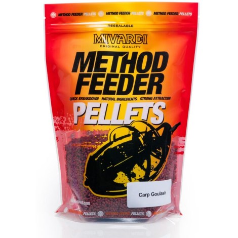 MIVARDI - Pelety Method Pellets 750 g 2,8 mm Kapří guláš