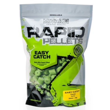 MIVARDI - Pelety Rapid Easy Catch 12 mm 1 kg Česnek