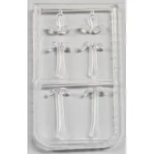 MIVARDI - Prodlužující zarážky na boilies (čiré - 2 X 6 ks)
