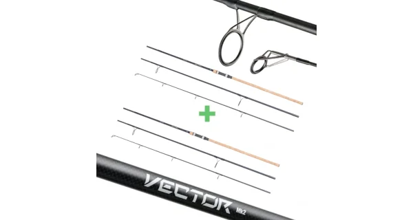 MIVARDI - Prut Vector MK2 FC 360H 3,6 m 3 lb Set 1+1 3 díly