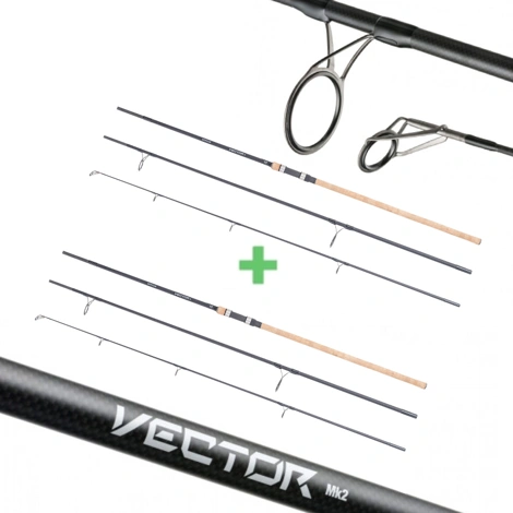 MIVARDI - Prut Vector MK2 FC 360H 3,6 m 3 lb Set 1+1 3 díly