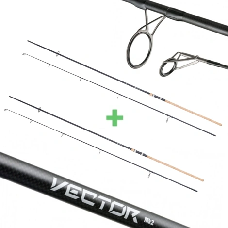 MIVARDI - Prut Vector MK2 FC 360SH 3,6 m 3 lb Set 1+1 2 díly