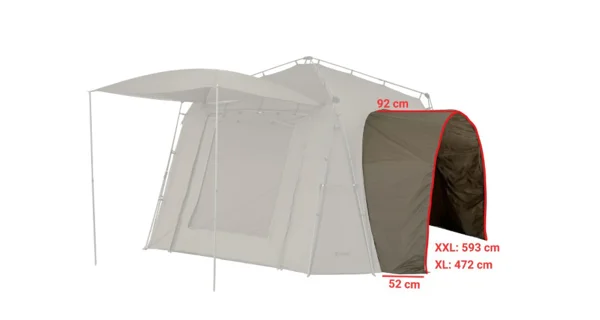 MIVARDI - Sada pro napojení bivaků k přístřešku Base Camp XXL 2 ks