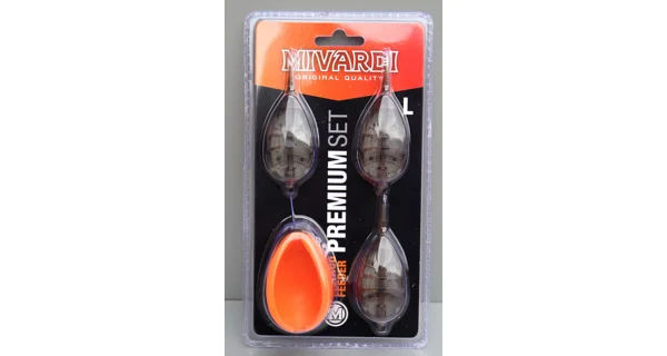 MIVARDI - Set krmítek Method Feeder Set Premium L 30 g + 40 g + 50 g + Formička