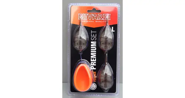 MIVARDI - Set krmítek Method Feeder Set Premium L 30 g + 40 g + 50 g + Formička