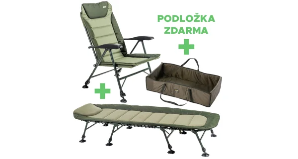 MIVARDI - SET Lehátko Comfort XL8 + Křeslo Premium Quattro + Podložka Entrix XL ZDARMA