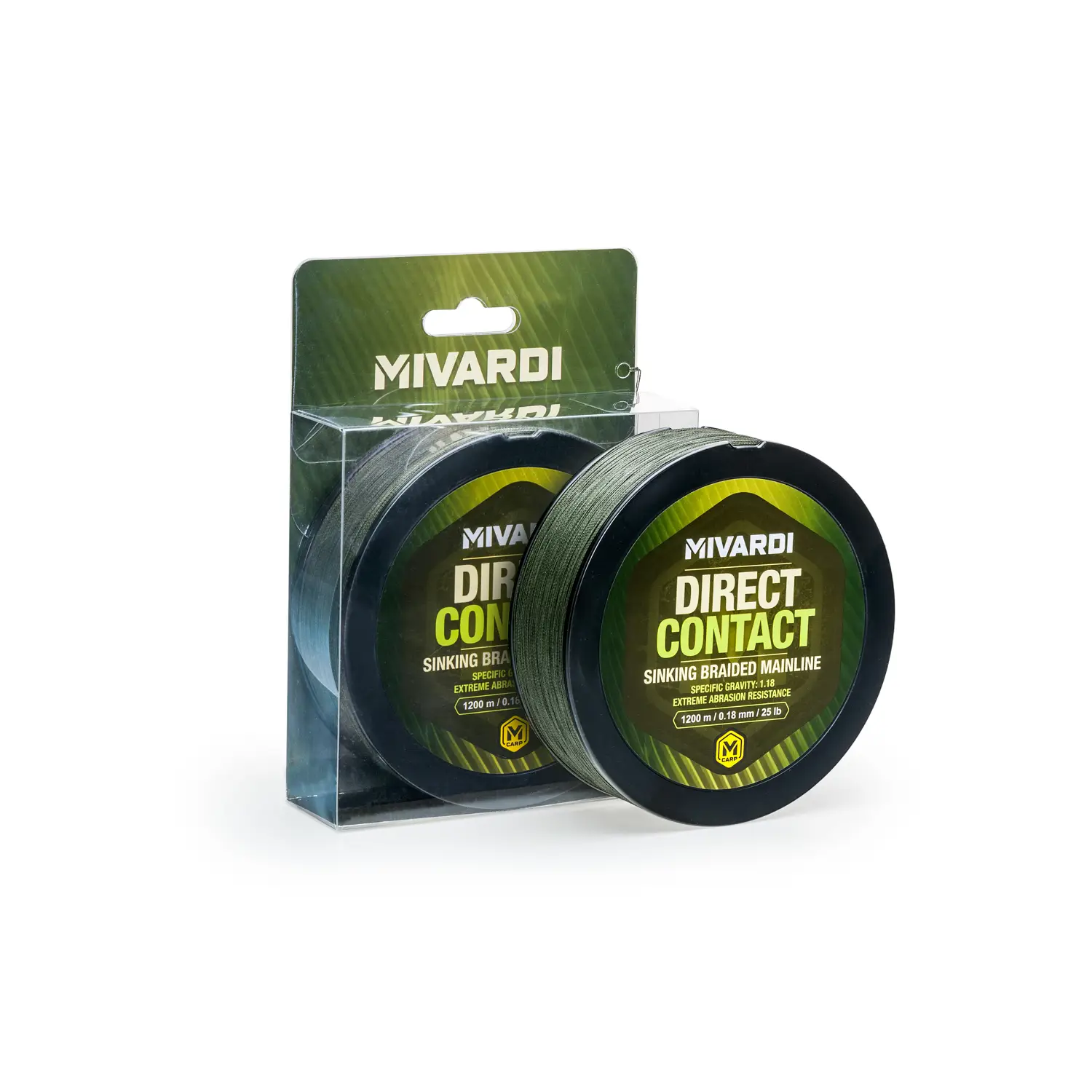 MIVARDI - Šňůra Direct Contact Sinking Braid 0,18 mm 1200 m