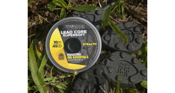 MIVARDI - Šňůrka Lead core supersoft - Stealth 10 m / 45 lb