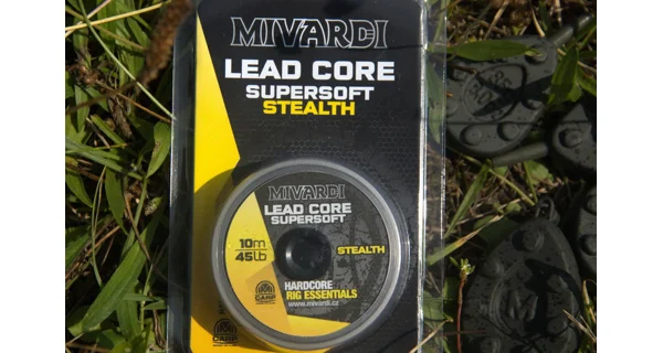 MIVARDI - Šňůrka Lead core supersoft - Stealth 10 m / 45 lb