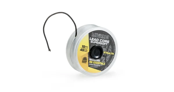 MIVARDI - Šňůrka Lead core supersoft - Stealth 10 m / 45 lb